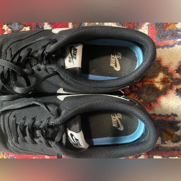 Nike SB Check Solar Canvas Men’s Black Size 12 - Picture 2 of 10